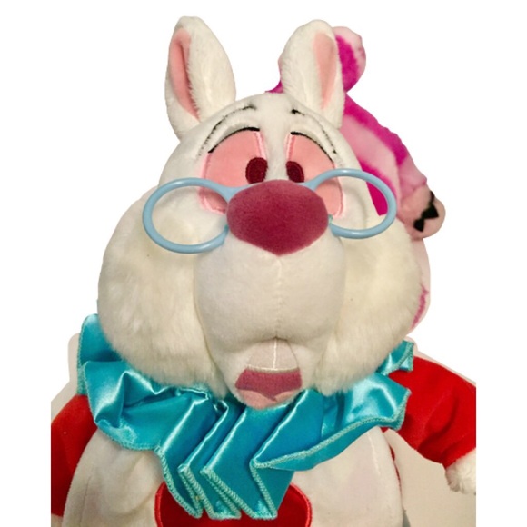 DISNEY ALICE IN WONDERLAND RABBIT AND CAT PLUSH - Picture 5 of 12